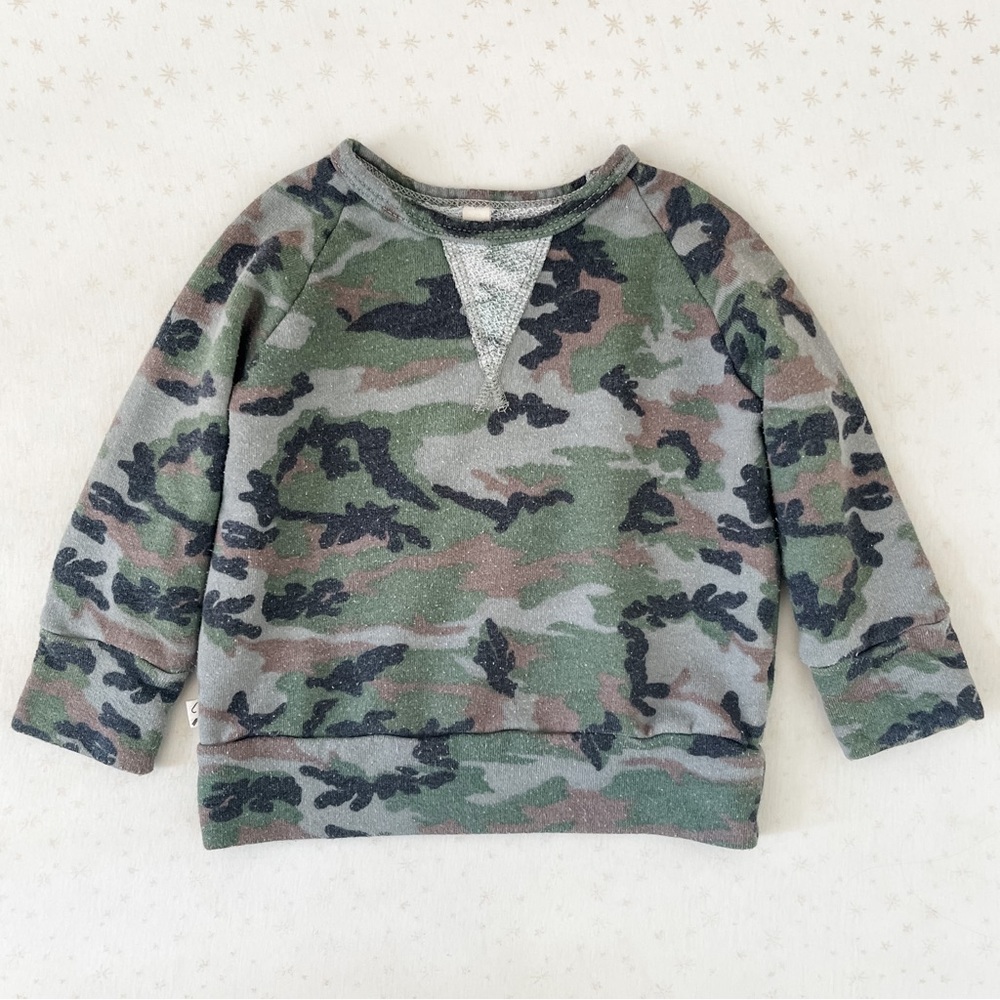 SOLD OUT Childhoods Clothing Mini Camo Pullover Crew Sweatshirt